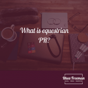 What is equestrian PR?