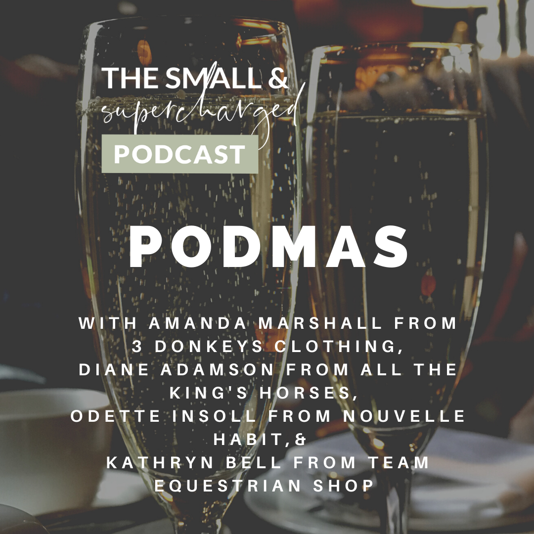 Podmas - Amanda Marshall from 3 Donkeys Clothing Diane Adamson from All The Kings Horses Odette Insoll from Nouvelle Habit and Kathryn Bell from Team Equestrian Shop